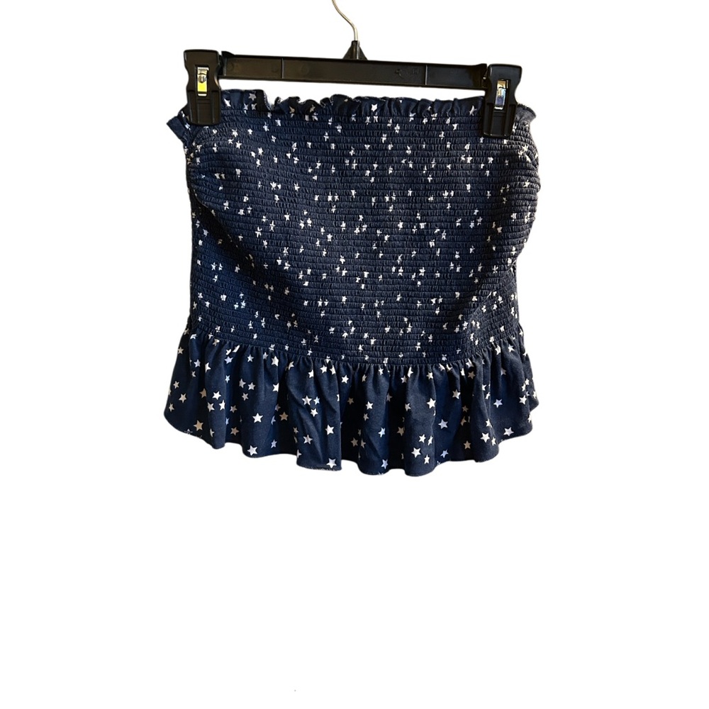 Navy Blue Star Print Girl’s Top
